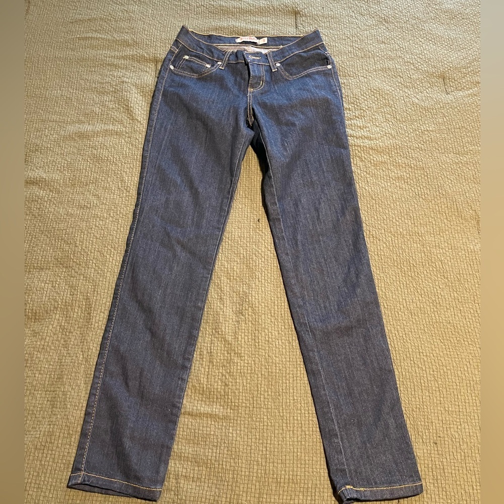 Women's dark denim skinny Jeans